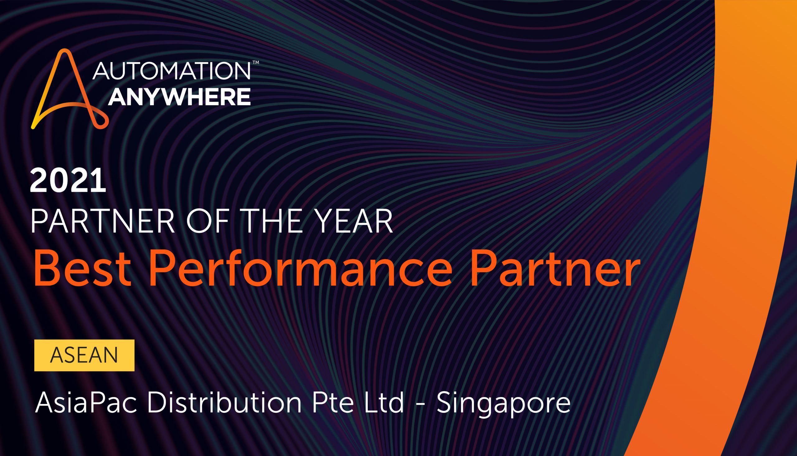 Automation Anywhere Best Performance Partner of the Year 2021